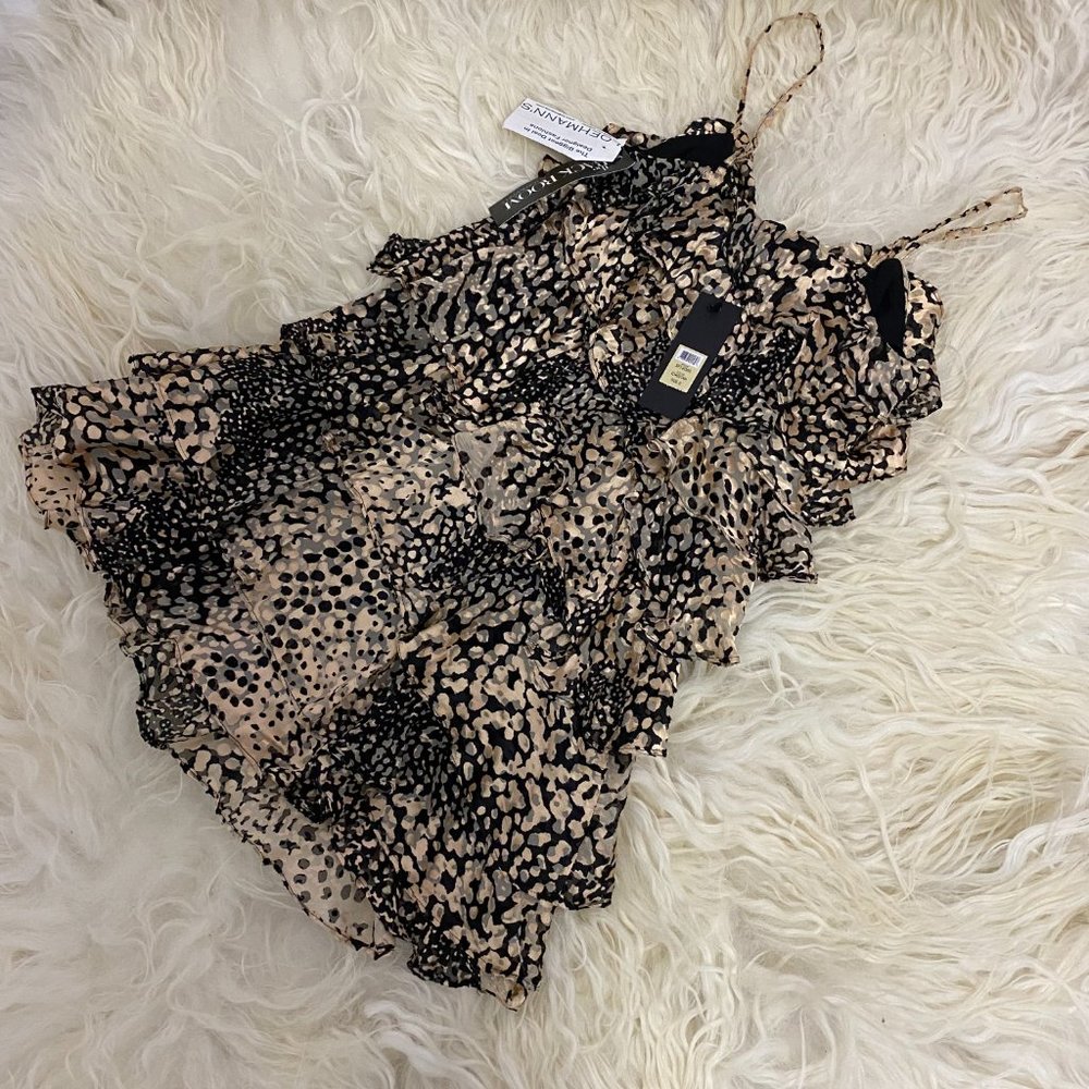 RACHEL ZOE Ruffle Print Mini Dress - Picture 11 of 13